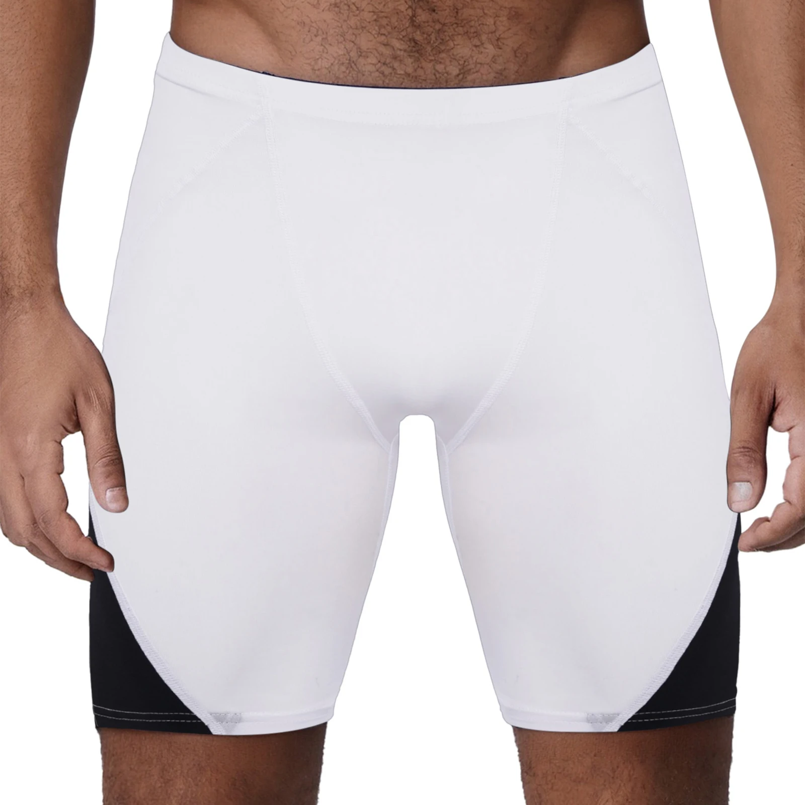 

Мужские быстросохнущие спортивные шорты с цветными блоками, плавки с эластичным поясом, шорты для бега, велоспорта и тренировок