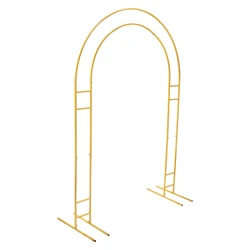 7.2ft Metal Wedding Arch with Base, Balloon Arch Backdrop Arch Stand for Wedding, Garden, Yard, Indoor Outdoor Party Decoration