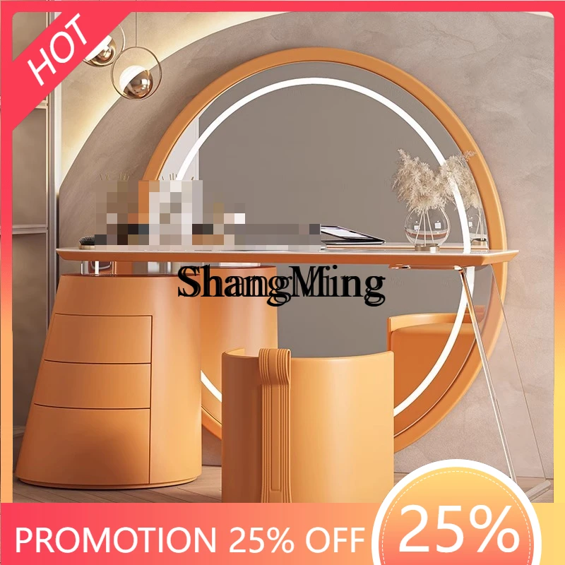 

FG high-end light luxury bedroom modern simple room full-body mirror storage integrated makeup table