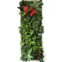 40*120cm Plant Home Decoration Artificial Plants Lawn Decoration Wall Garden Outdoor Interior Bedroom Decorative Wall Panel