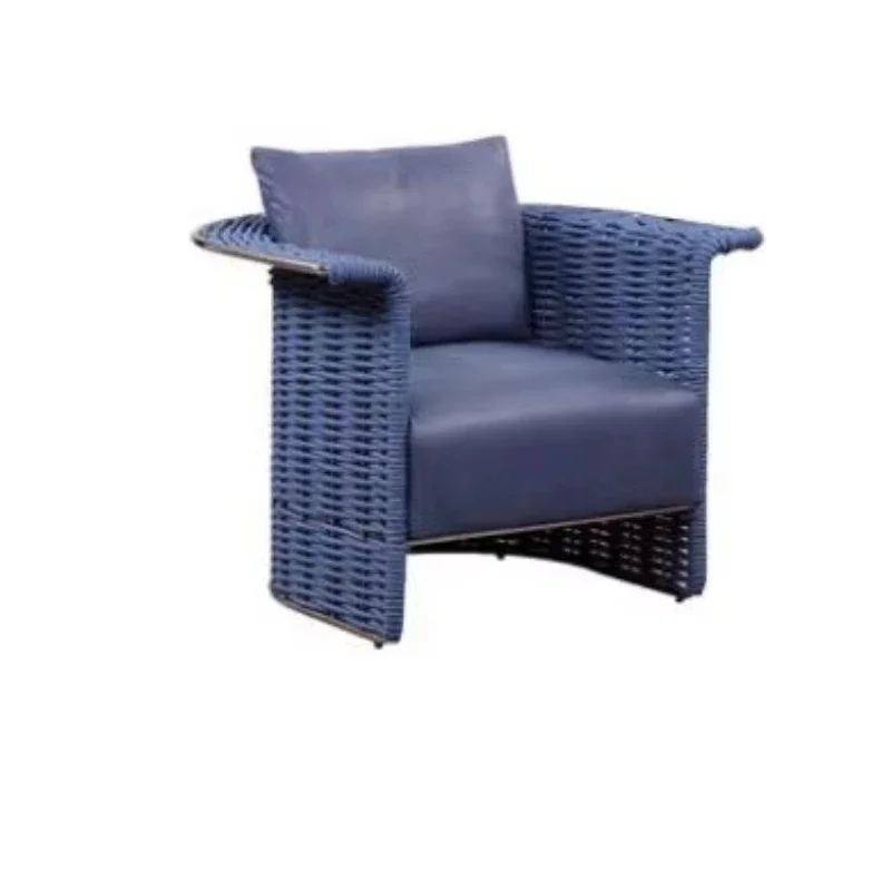 

Postmodern outdoor courtyard outdoor sofa rattan chair sales office household balcony woven single double deck sofa