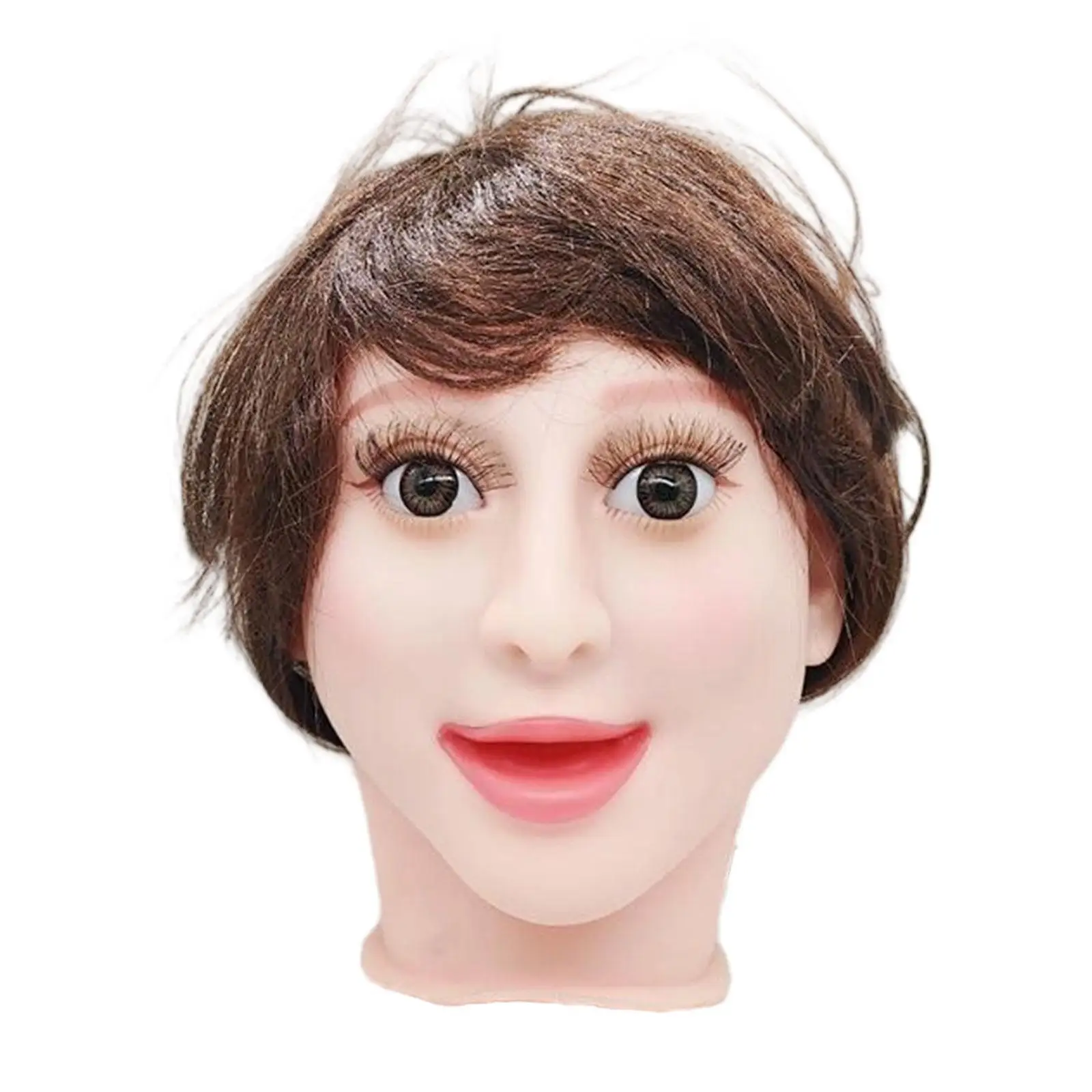 Female Mannequin Head Display Model Random Style Versatile Use Realistic Hat Rack Display Holder for Salon Personal Use