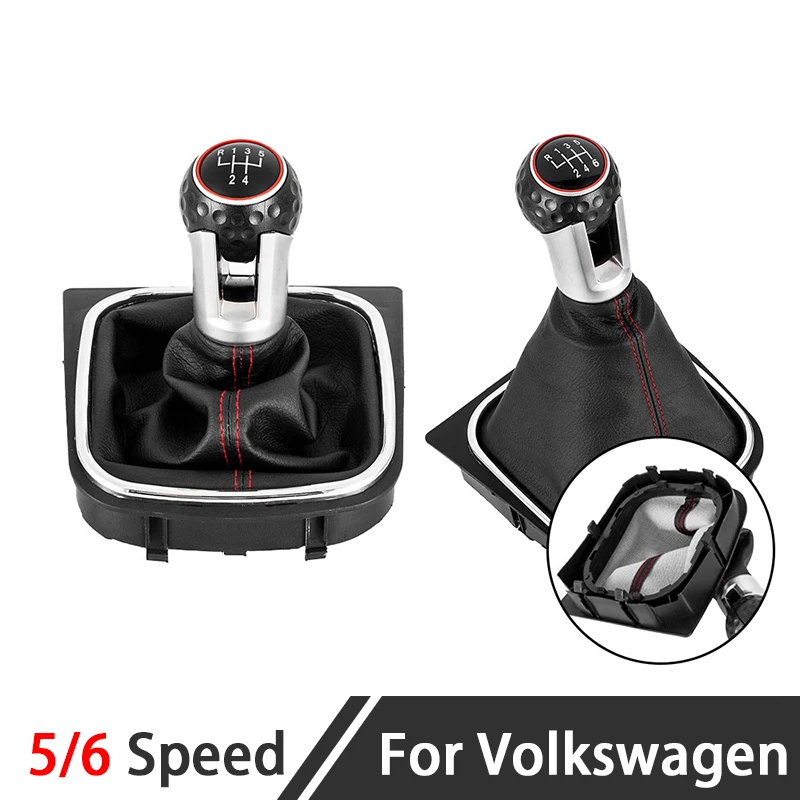 5/6 Speed Car Gear Shift Knob Stick Shifter Head Gear Ball for Volkswagen VW Golf 5 Golf 6 MK6 Auto Interior Styling Parts - Image 3