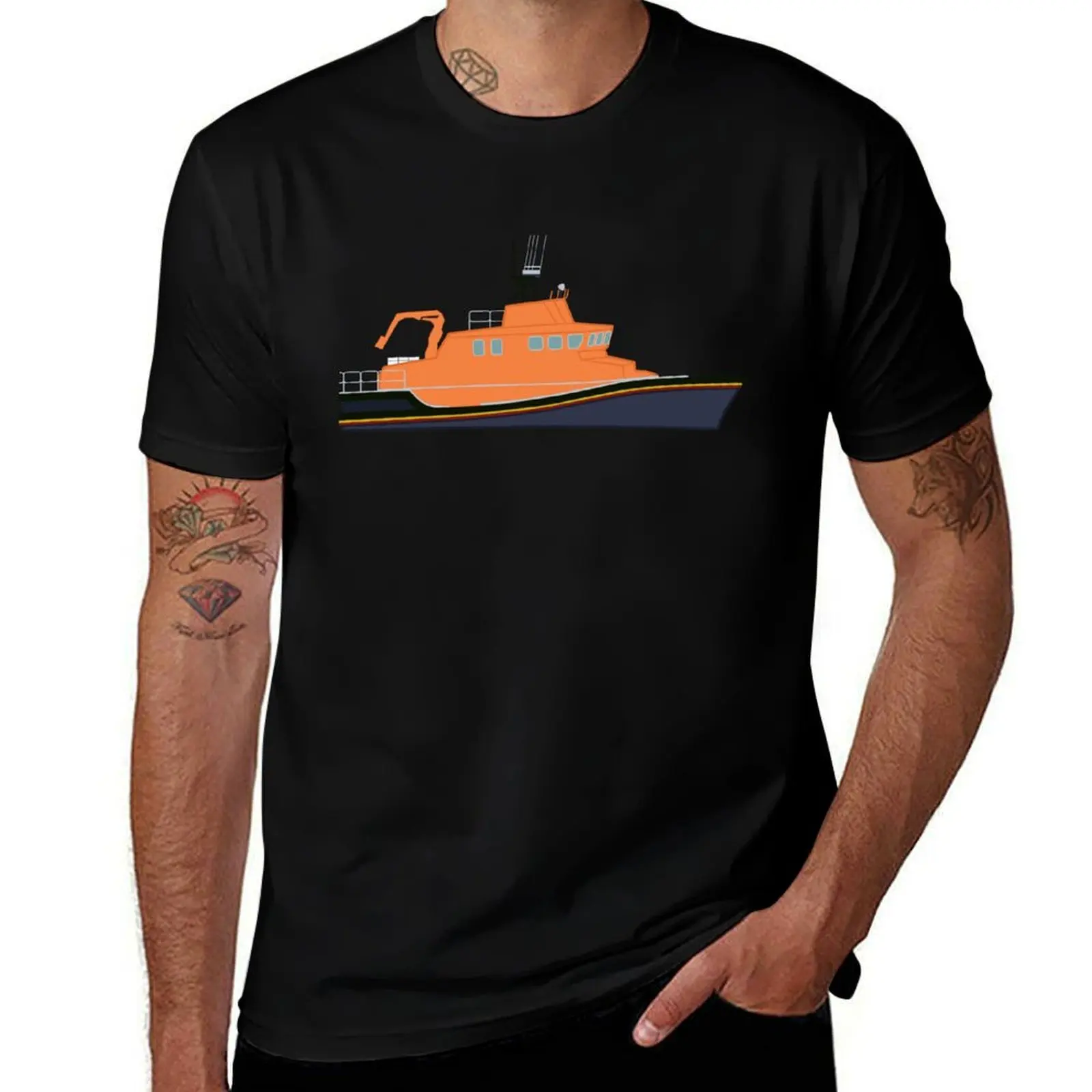 Футболка Lifeboat (Severn Class) с летним принтом и короткими рукавами