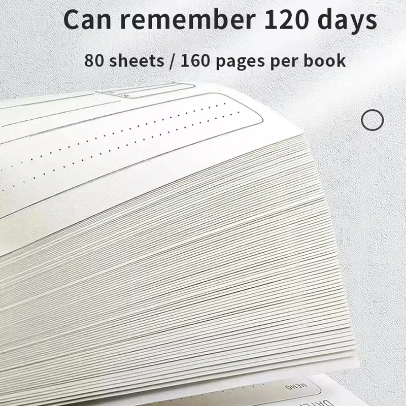 1 قطعة جدول مخطط دوامة A5 دفتر جداول الخطة اليومية للقيام قائمة المفكرة 160 صفحة سميكة مكتب اللوازم المدرسية القرطاسية