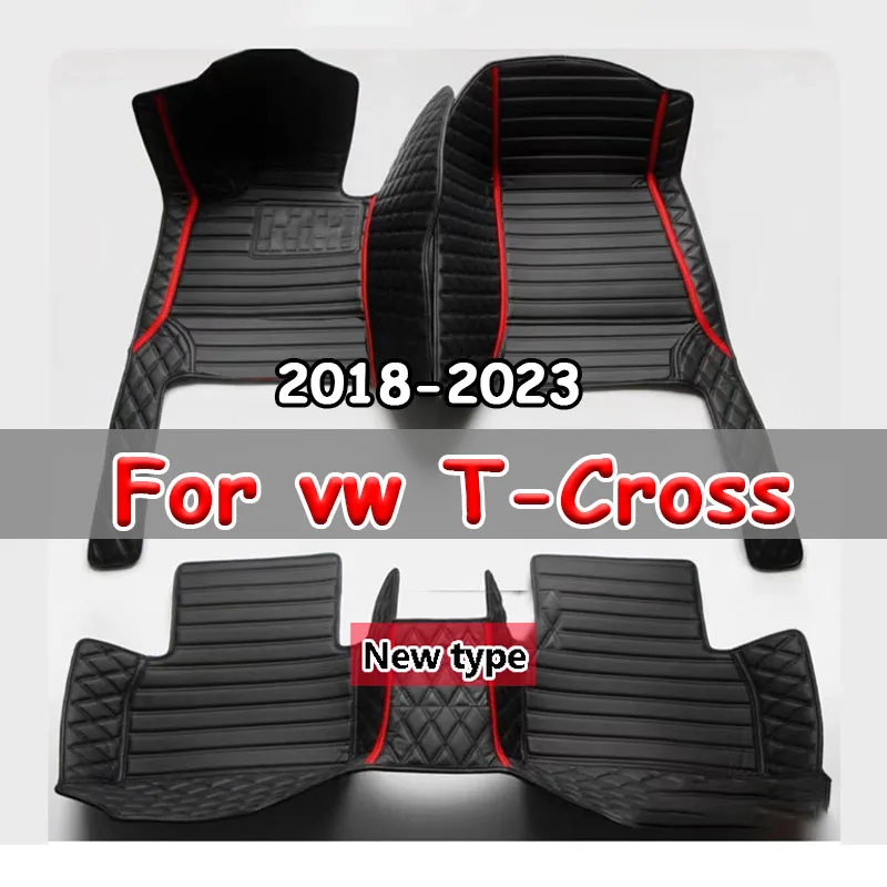 

Для VW T-Cross Tcross 2023 2022 2021 2020 2019 2018 автомобильные коврики, коврики, запчасти, чехлы, аксессуары для интерьера автомобиля