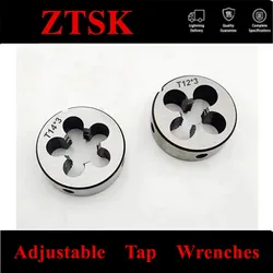 1PCS TR8 TR10 TR12 TR14 TR16 TR20 TR22 TR24 Die 2/3/4,Right/Left hand T=TR trapezoidal round die T die,Threading Tools Lathe