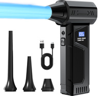 110000RPM Powerful Violent Turbo Fan with LED Display 4-speed Adjustment Violent Fan Blower Handheld Portable Car Vacuum Cleaner