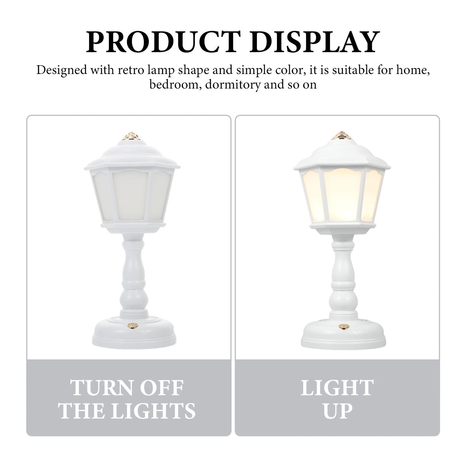 

Retro Palace Lantern Ornaments Usb Bedside Lamps Decorative Small Bedroom Night Light Mini Desktop Lamp European Style Anti-Slip