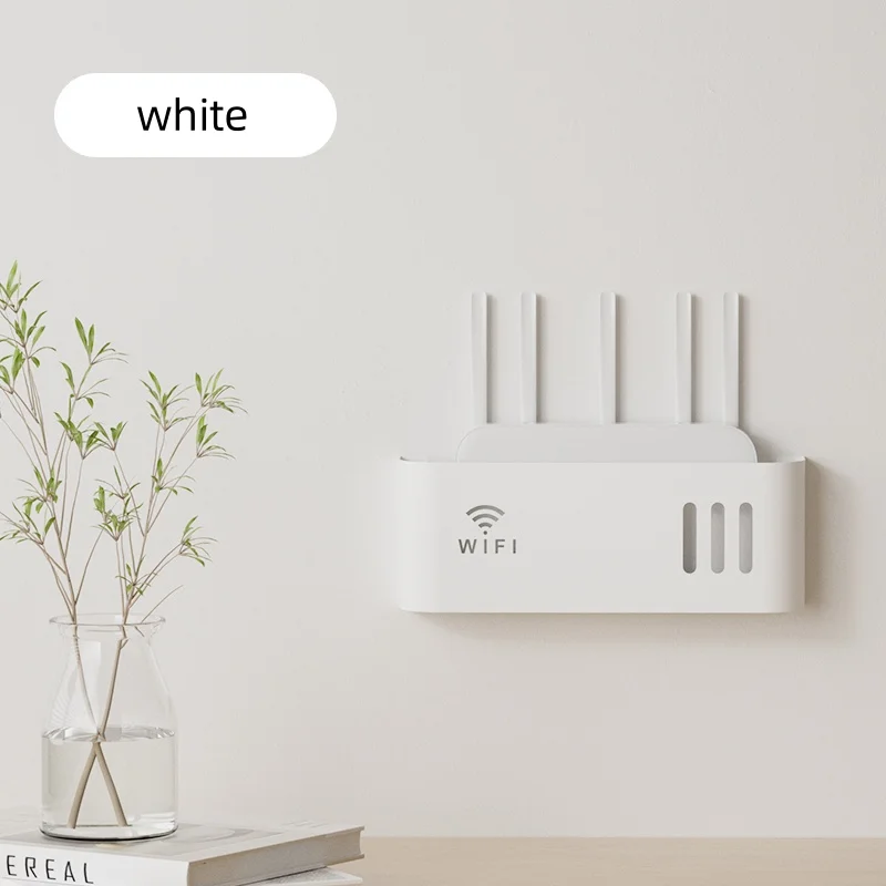 صندوق تخزين جهاز التوجيه المنزلي المعلق على الحائط، WIFI لاسلكي، رف تخزين مثبت على الحائط للتلفزيون، لغرفة المعيشة وغرفة النوم