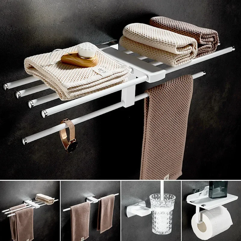 

Brushed Gold Bathroom Accessories Towel Rack,Paper holder Toilet Brush Holder,Towel Ranger,Hooks Brass Bath Hardware