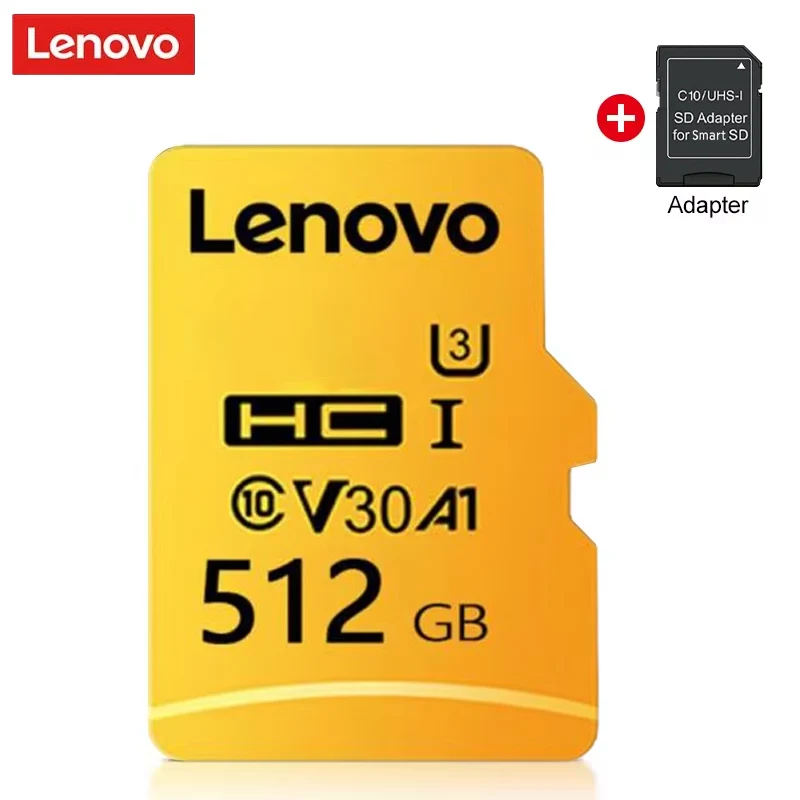 

Lenovo Micro SD Card Memory Card 2TB 1TB 512GB 256GB 128GB U3 V30 4K Full TF Memory Flash Cards For Phone Tablet Camera