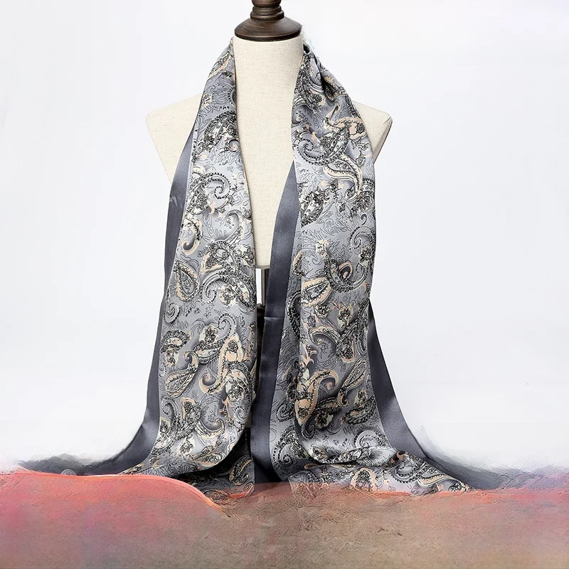 純粋な桑絹メンズスカーフ-00-本物のシルクネクタイお父さんボーイフレンドプロフェッショナルネクタイ杭州シルク韓国スタイルプリント幾何学模様