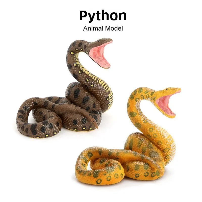 

Реалистичная модель змеи, фигурка животного дикой рептилий, огромный питон и боа-констриктор, розыгрыши, подарки для любителей змей дикой природы