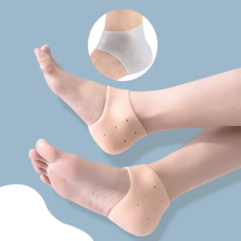 

1pair Foot Skin Care Protectors Protective Spur Pads for Relief Plantar Fasciitis Reduce Pressure Silicone Heel Protector