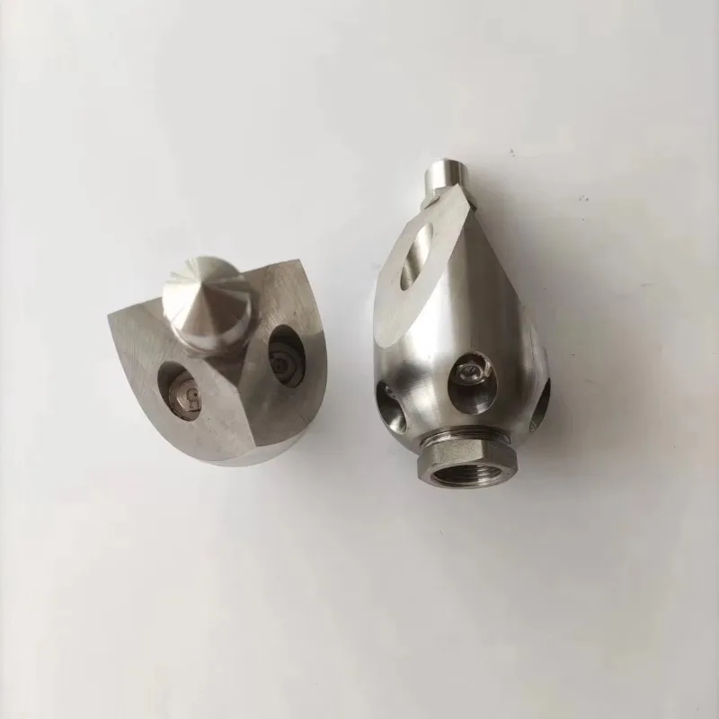 Image 3: Buse de déboucheur haute pression à tête céramique en acier inoxydable pour égouts, élimination de boues et graisses, accessoires pour canalisations