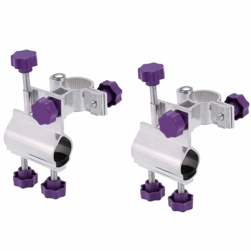 2PCS Aluminum Alloy Fishing Rod Holder Right Or Left Adjustable Fishing Rod Bracket 2 Colors Fishing Pole Holder for 25mm Tube