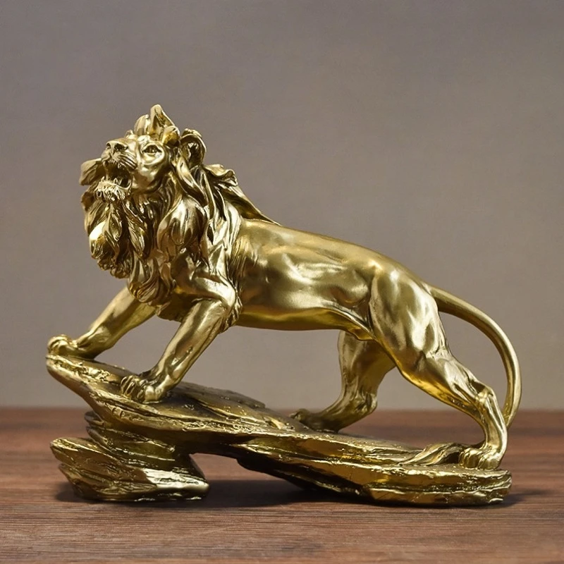 

Powerful Lion Sculptures, Creative Resin Decorations for Office, Home, Bedroom, and Living Room Decor, Home Gifts