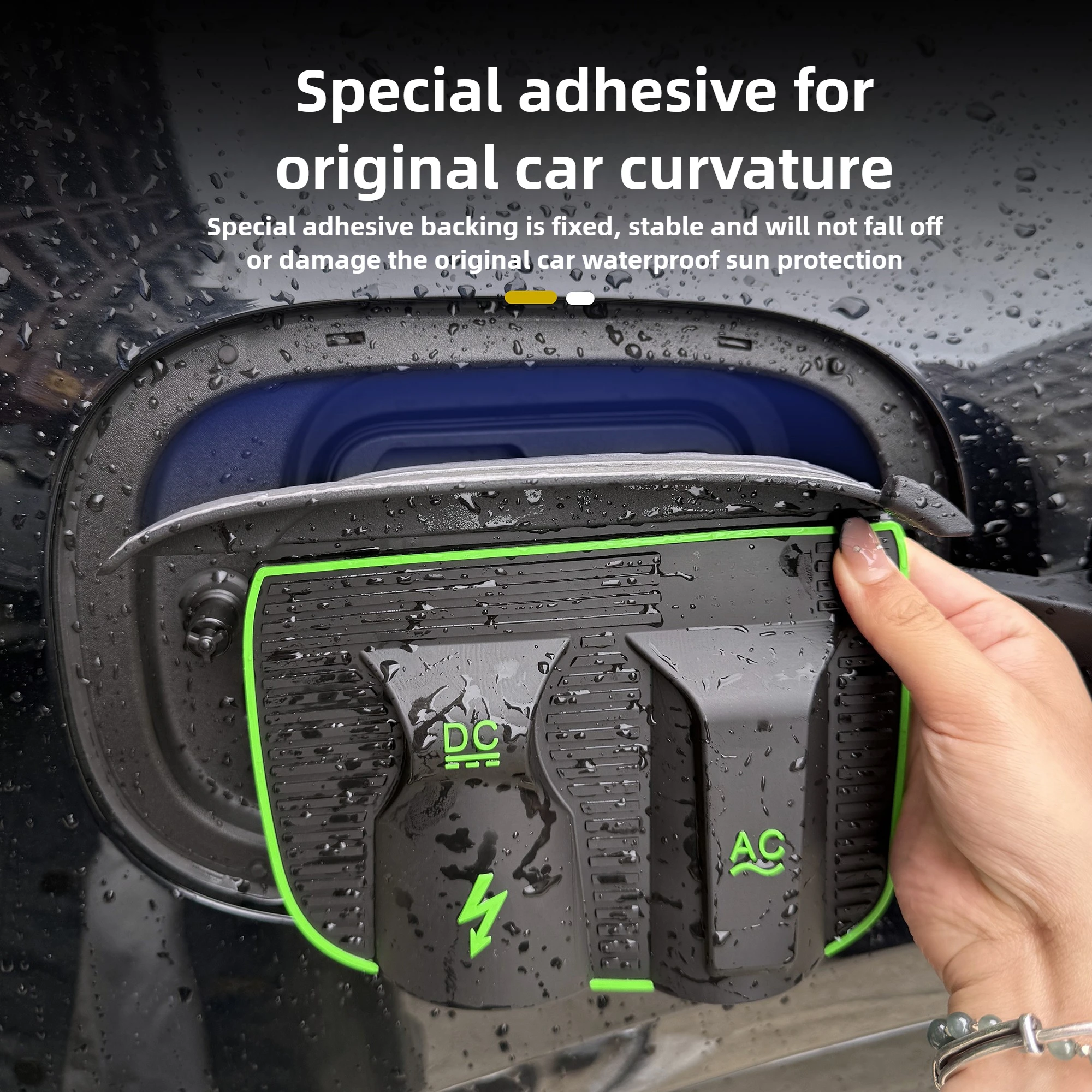 

1 Pcs Car Charging Port Cover Rainproof Waterproof Protective Cover Silicone New Energy Car Accessories for Changan NEVO Q07