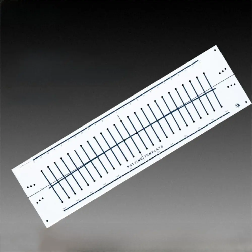 15 Degree Golf Putting Mat Improving Skills Putting Green Pad Golf Track Paper Hitting Practice Aiming Line Golf Training Aids