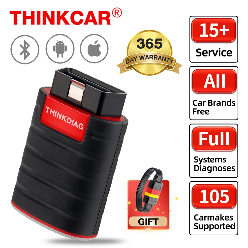 THINKCAR Thinkdiag HOT OBD2 Scanner V1.23.004 For Google Play APP Full System For Car Tools Ecu Coding 1 Year Free Update PK Elm