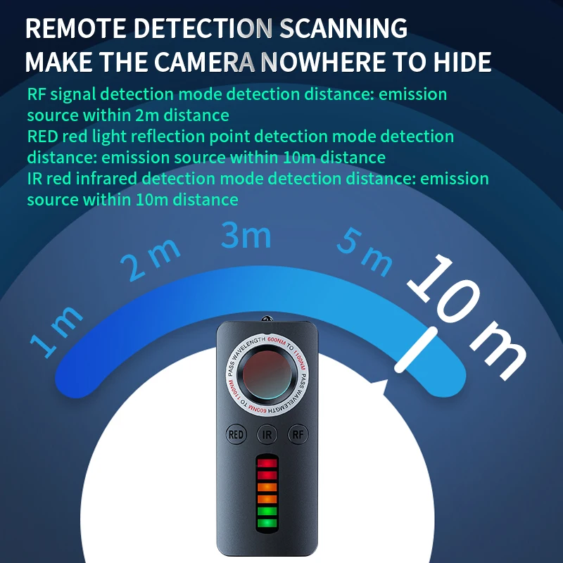 Detector de cámara infrarroja para coche, dispositivo antiseguimiento, grabación de robo, Anti Candido, oculto, posicionamiento GPS, M4