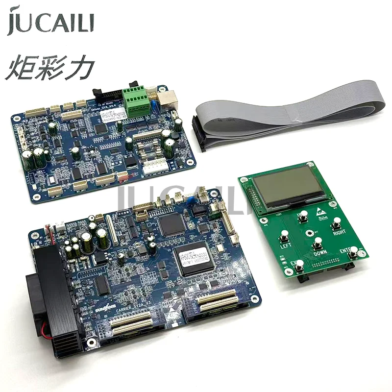 

Комплект плат JUCAILI Senyang AD 6keys XP600 с двумя головками для печатающей головки Epson XP600, основная плата для экосольвентного принтера V6, плата каретки