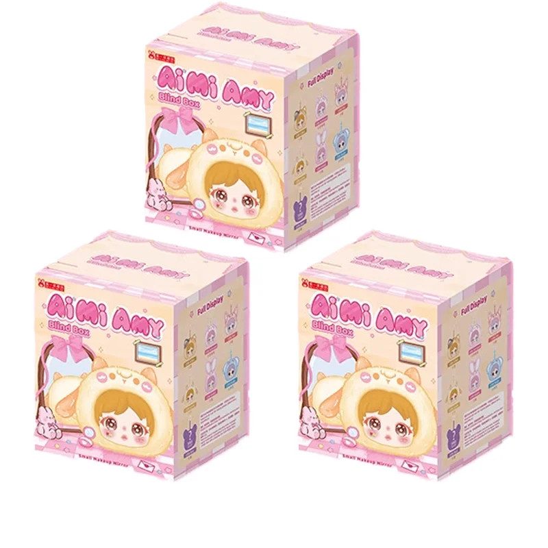 エイミー　AMY small makeup mirror シークレット　小熊 Aimi Amy Small Makeup Mirror Series Plush Blind Box Vinyl Fashion