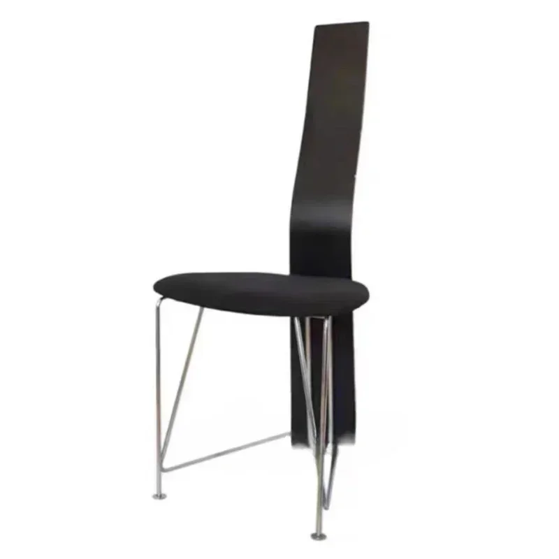 High back dining chair single chair, simple personalized art dining chair book chair