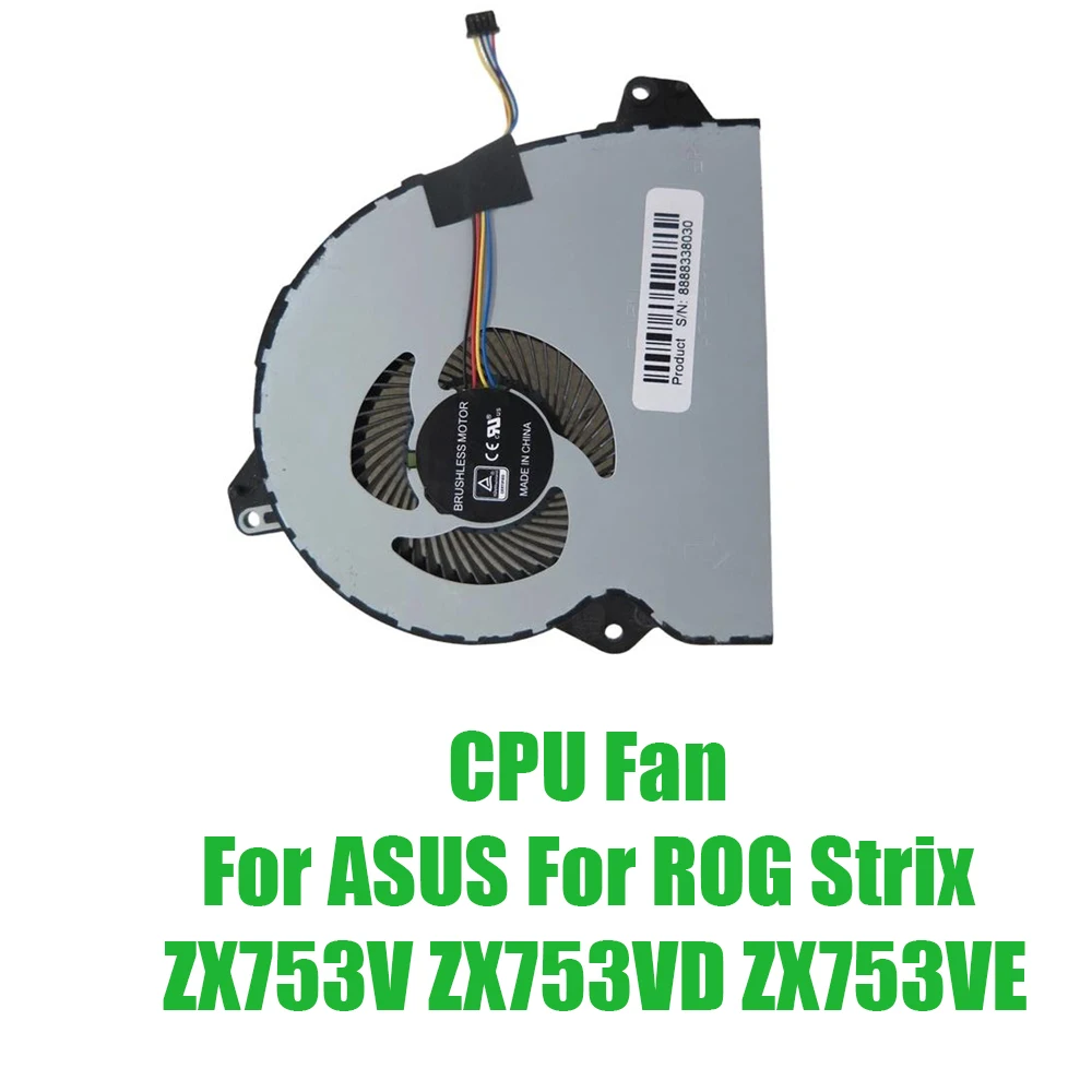 For ASUS For ROG Strix ZX753V ZX753VD ZX753VE DC5V 0.5A Replacement Laptop CPU Fan
