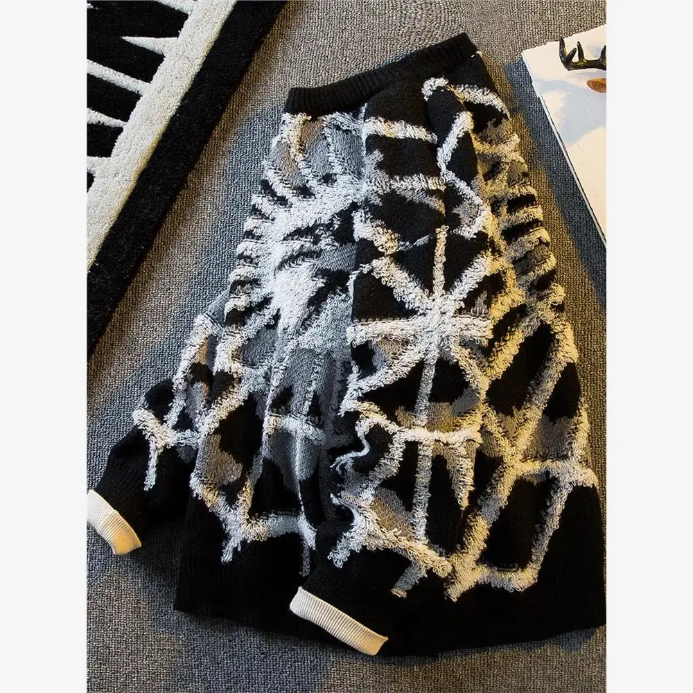 

Faionable Spider вязаный свитер для мужчин Lazy Sle осень-зима Coolmax Fiber Ne Nine Sve Non Hat Ciwalk костюм...