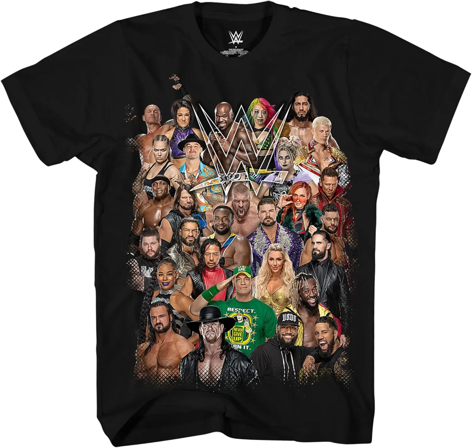 

Group Shot Wrestling Big Show AJ Styles Daniel Bryan Adult Tee Graphic T-Shirt for Men Tshirt