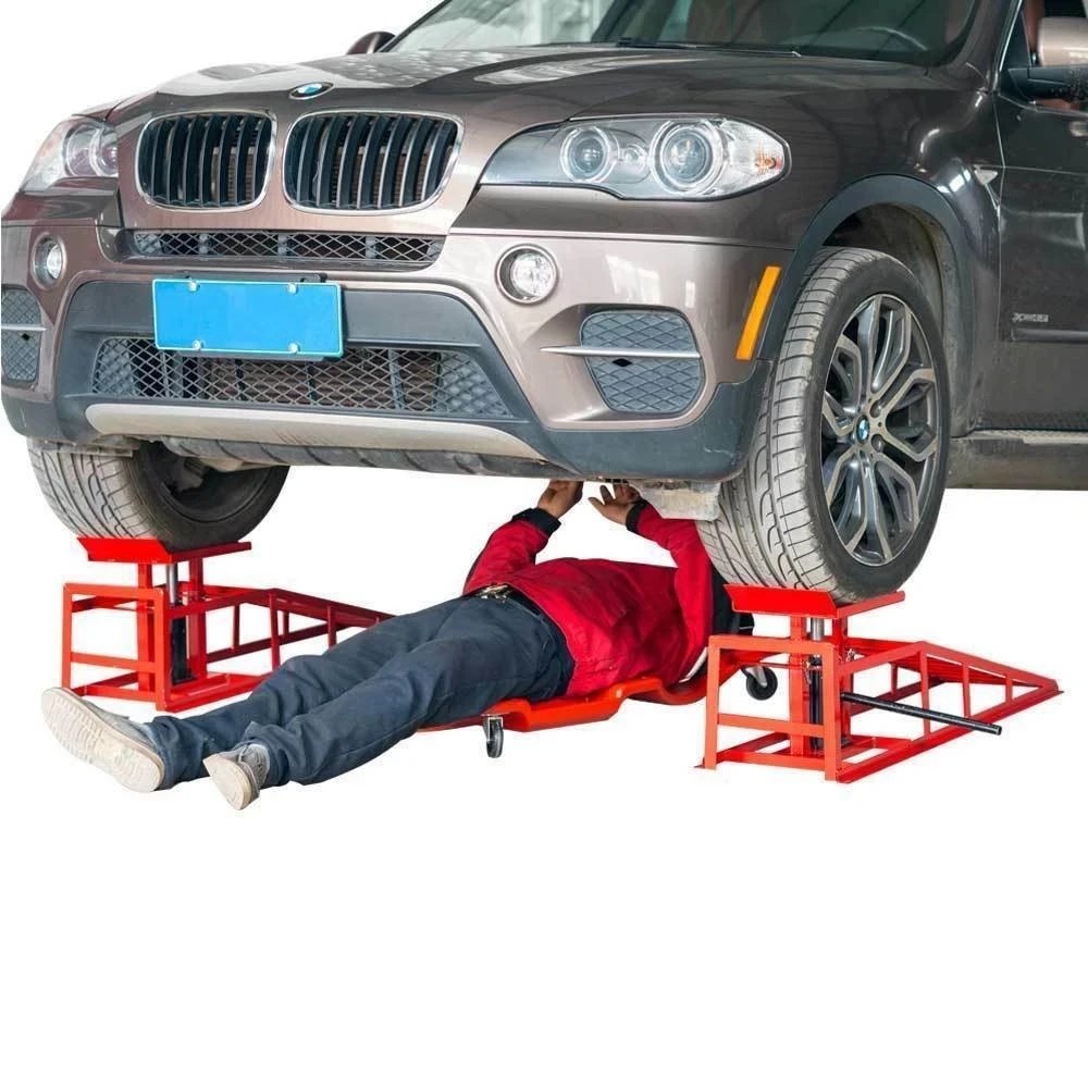 5T Drive-On Two-Post Car/RV Hydraulic Lifting Jack Parking Equipment Car Ramp with Drive-On Jack