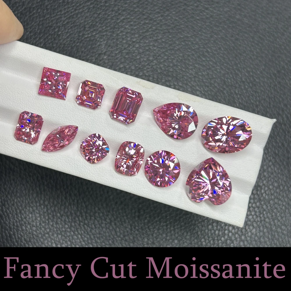 Meisidian  4X8 -7X14mm Marquise Cut  Light Pink Moissanite Diamond For Jewelry Making