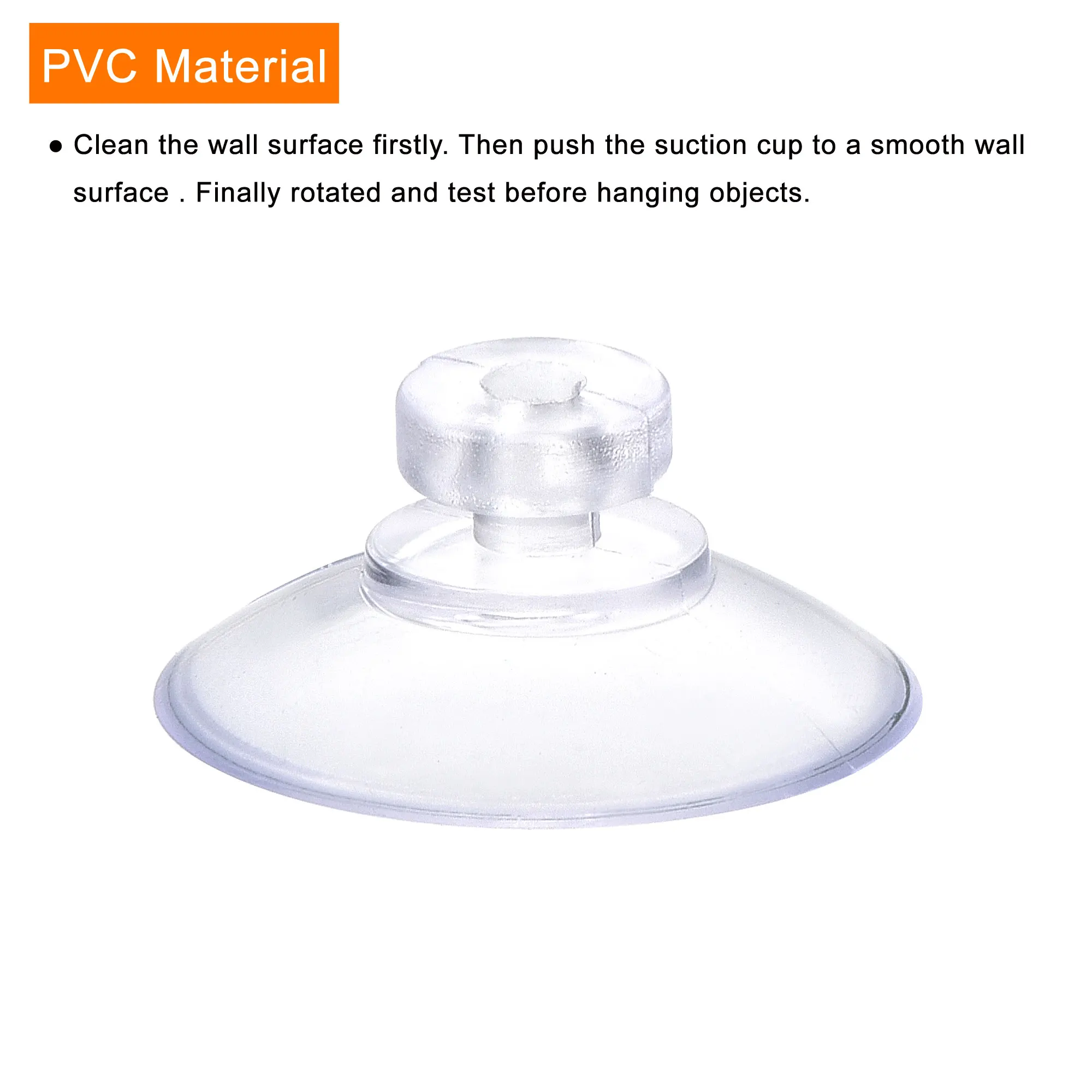 12/20/30Pcs Transparent PVC Suction Cup without Hook 18mm Dia Wall Hanger Mushroom Head Sucker for Kitchen Bathroom Window Glass