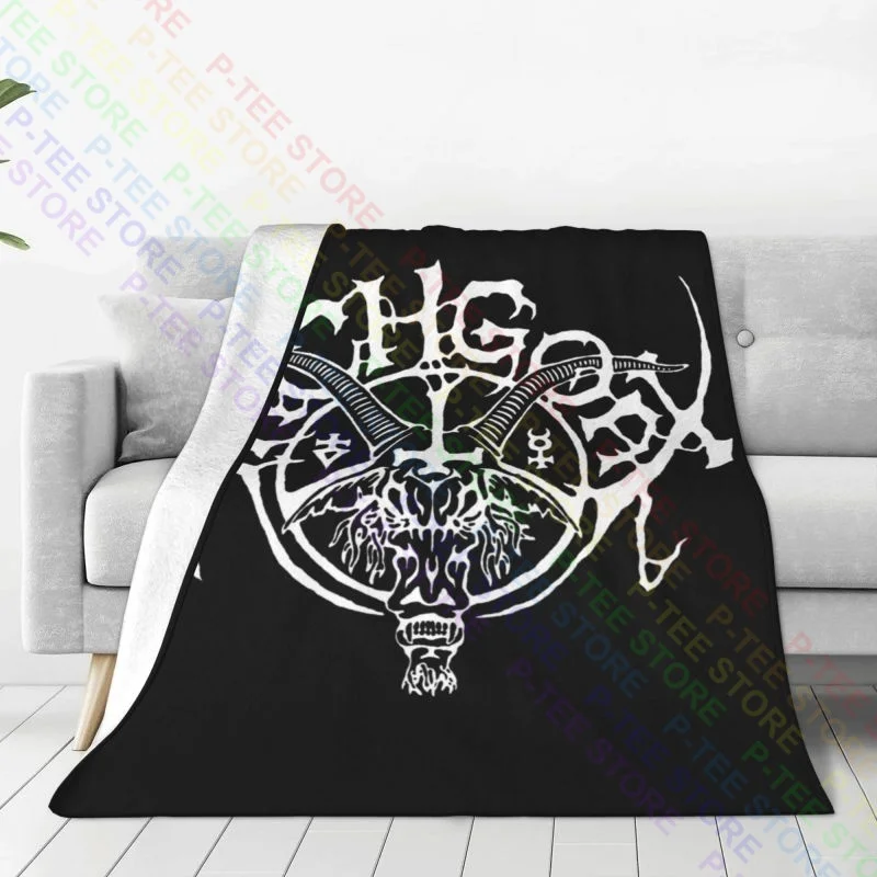 Archgoat The Grand Luciferian March Blanket Quilt Raschel Sofa Cover Faux Fur Mink Decorative Sofa