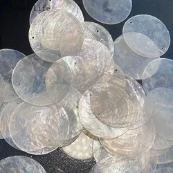 10/20/50/100 PCS Natural Shell Ornaments 5 cm DIY Shell Wind Chimes Pendants for Wedding Home Decor Birthday Party Craft Hanging