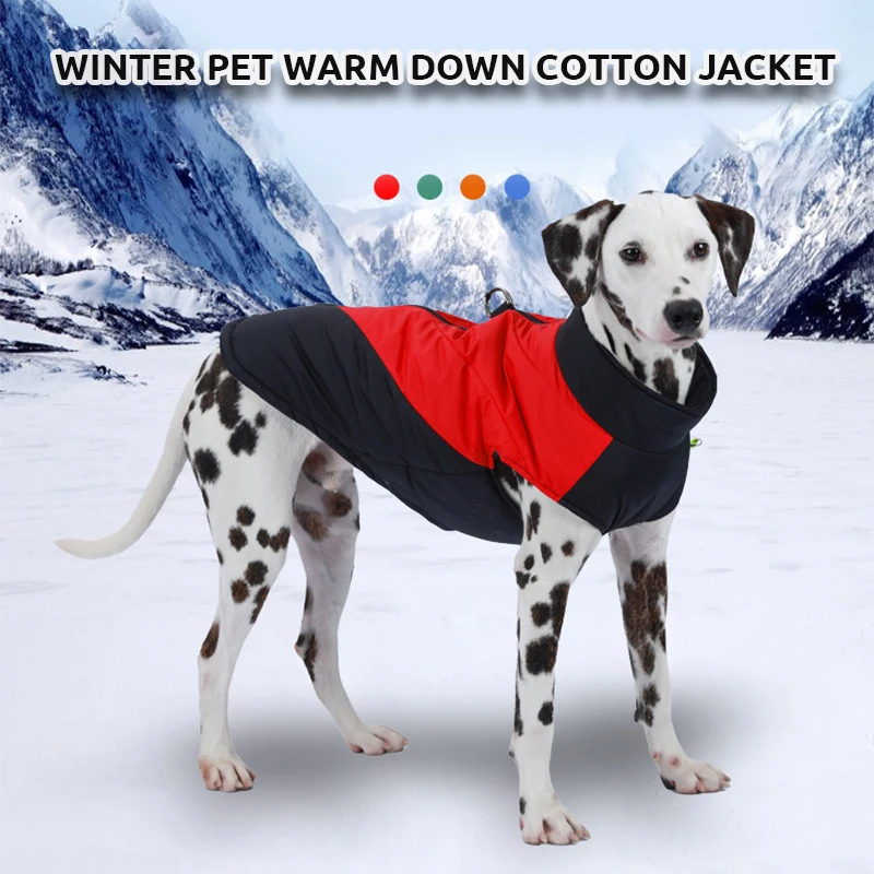 Dog Waterproof Jacket Pet Vest Dog Clothes for Large Dogs Winter Dog Warm Coat Puppy Sweatshirt Chihuahua French Bulldog Costume
