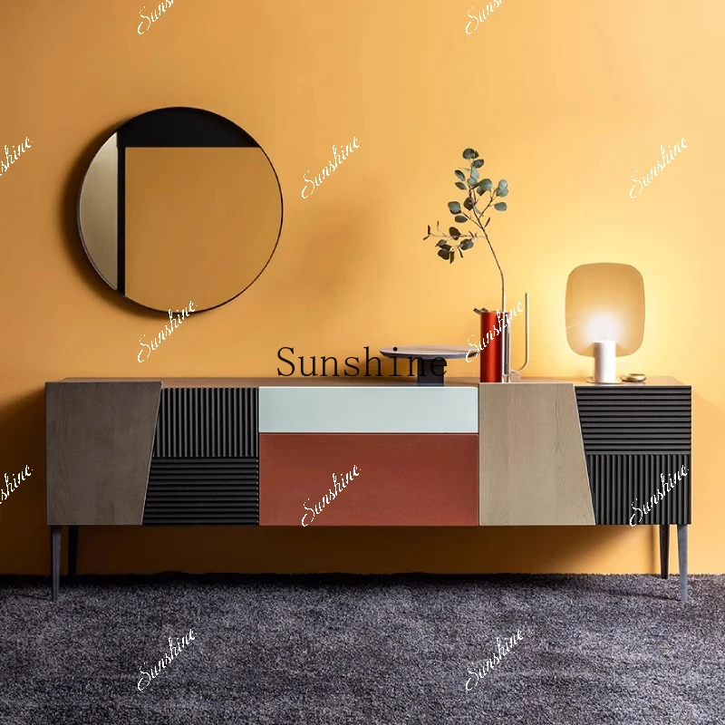 

Nordic personality creative dining side/color matching entrance storage cabinet simple and modern FT