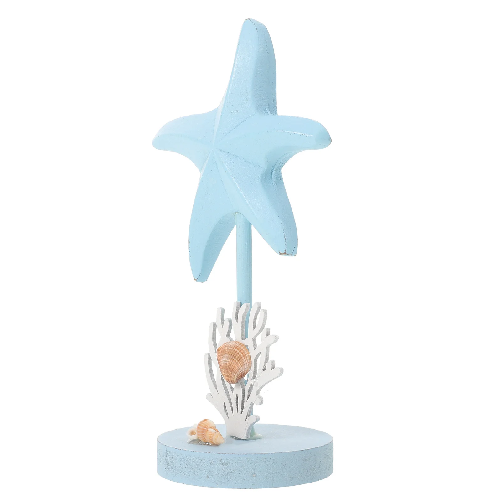 

Rustic Wooden Star Decor Ocean Nautical Coastal Summer Tabletop Ornament Beach Centerpiece Tiered Tray Shelf Accent Farmhouse