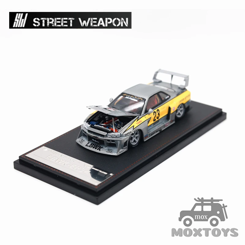 

SW 1:64 LBWK ER34 #23 Flash Raw Special Version Limited500 Diecast Model Car