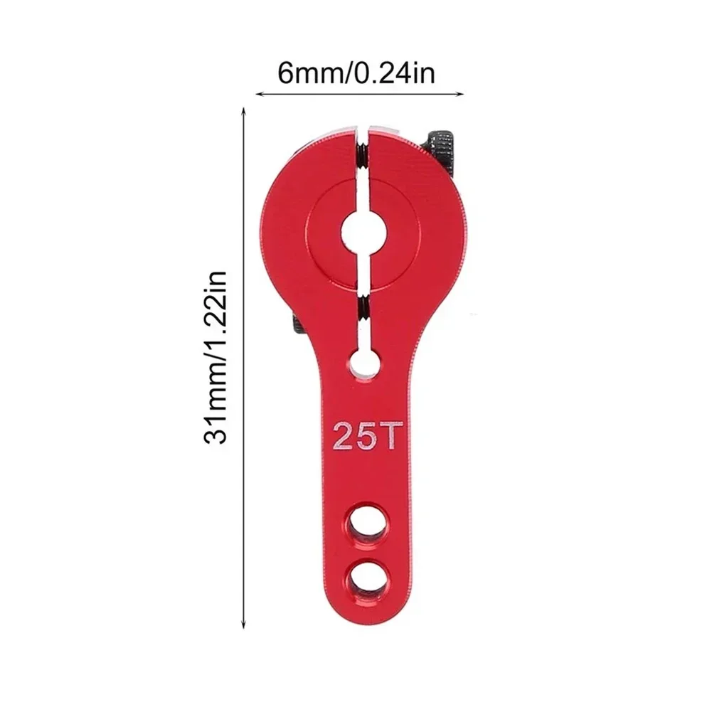 5 stücke 25T Aluminium RC Servo Arm Horn Einzigen Arm/Dual Arm Für Futaba Savox Xcore HL HSP HD Power 3-20kg RC Werkzeuge