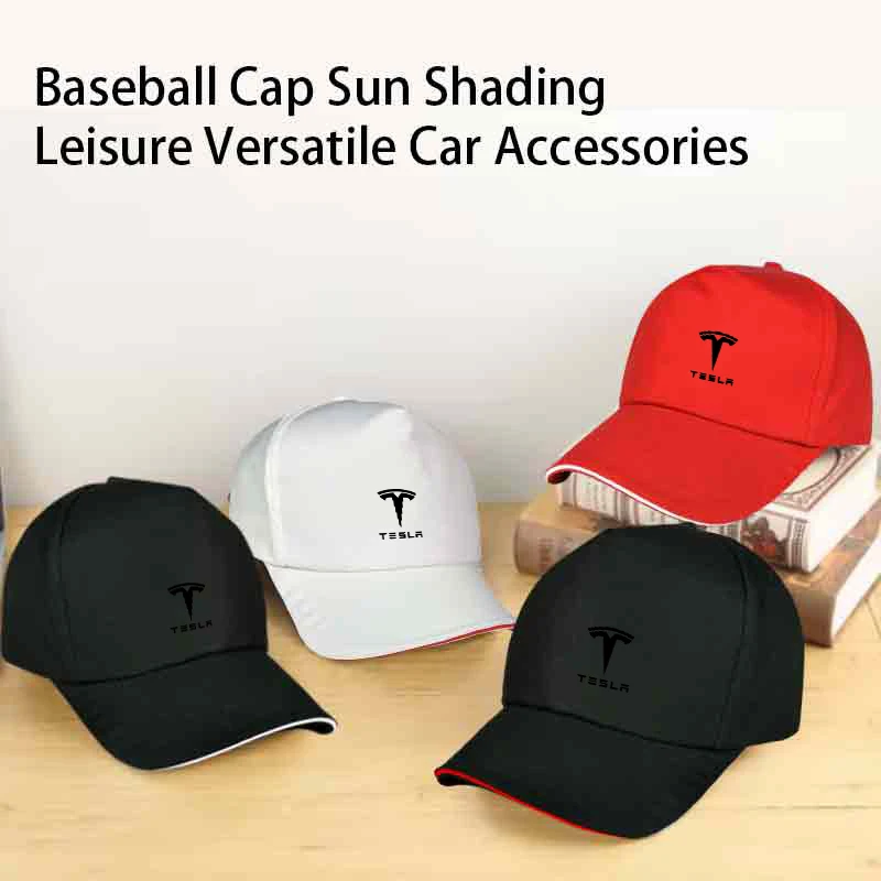 

Universa Car Baseball Cap Outdoor Sports Sun Hat Sticker For Tesla Model 3 Model S Model X Model Y Roadster Bonina Coil