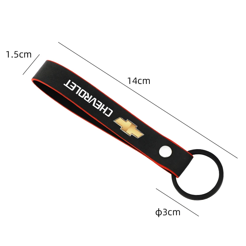 Car Logo Keychain Suede Leather Metal Buckle Key Chain Rings For Chevrolet Colorado Cruze Spark Captiva Malibu Trax Aveo