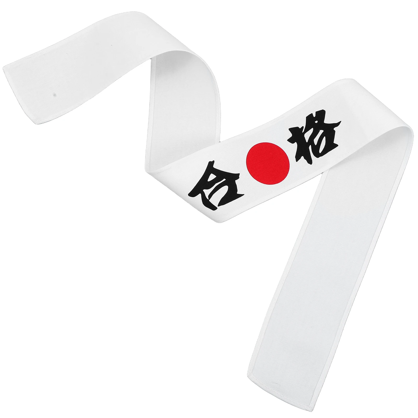

Japanese Style Headband Samurai Print Sweat Absorbing Breathable Headwear For Karate Martial Arts Cosplay Chef Workout
