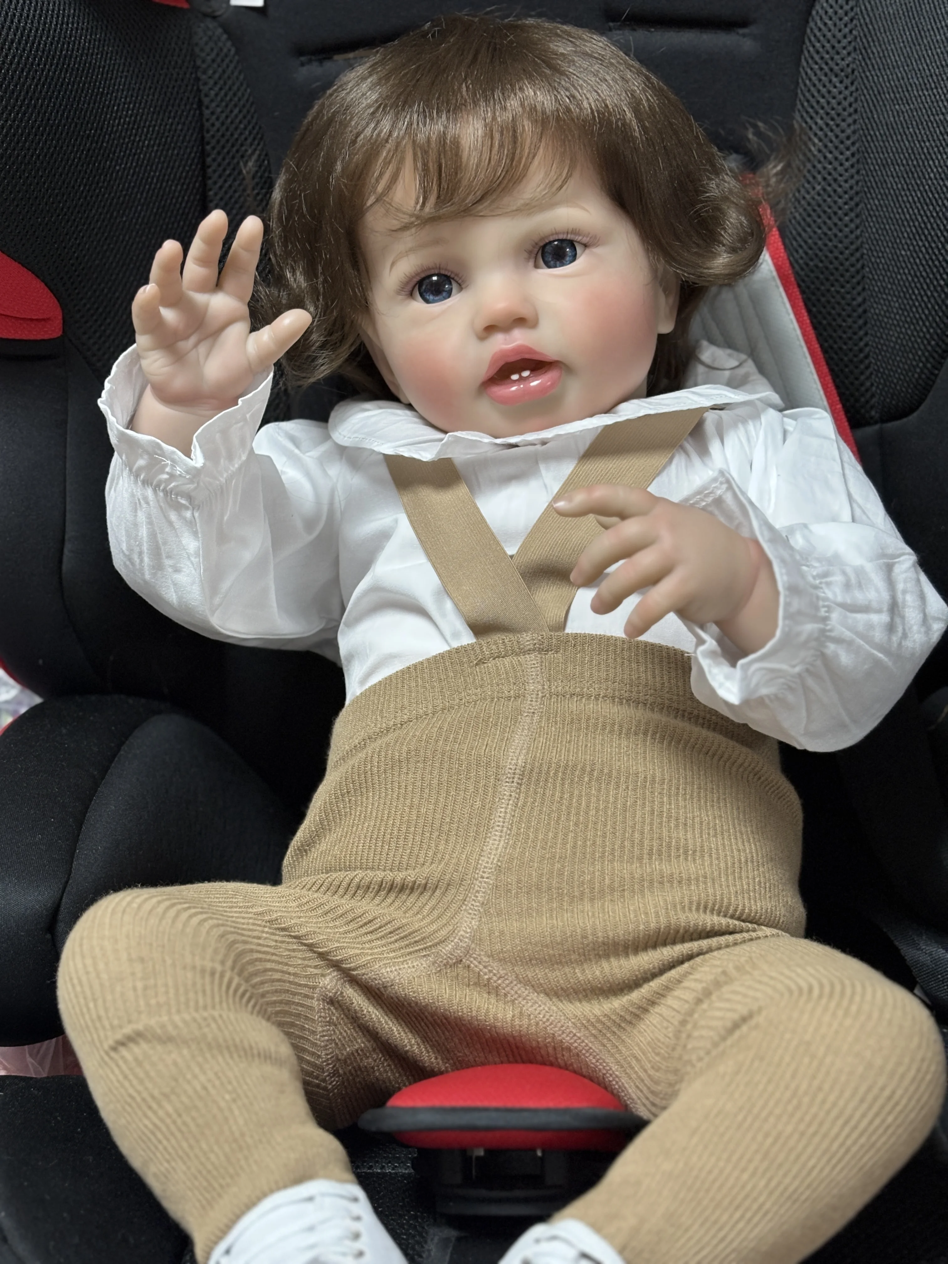Realistic Baby Reborn Lottie Hand Painted Lifelike 3D Skin 60CM Toddler Baby Lifelike Soft Touch Bebe Dolls Gift for Christmas