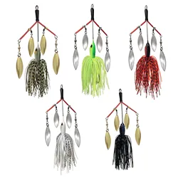 Mycena 27G spinner bait  fishing lure Chatter bait Spinnerbait  Multirota Spinners Spoon For Pike Peche Tackle Metal Sequins