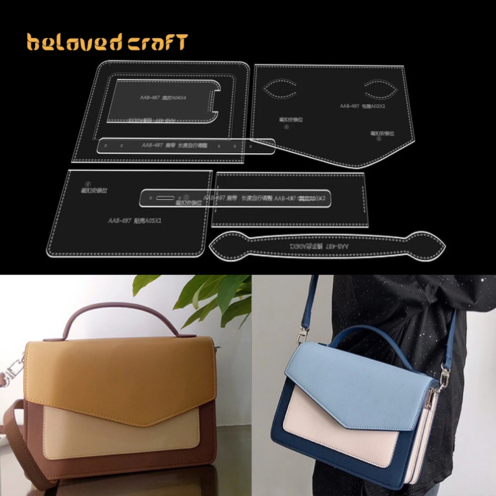 

BelovedCraft-Leather Bag Pattern Making with Acrylic Templates for Accordion bag, women's crossbody bag, single-shoulder bag