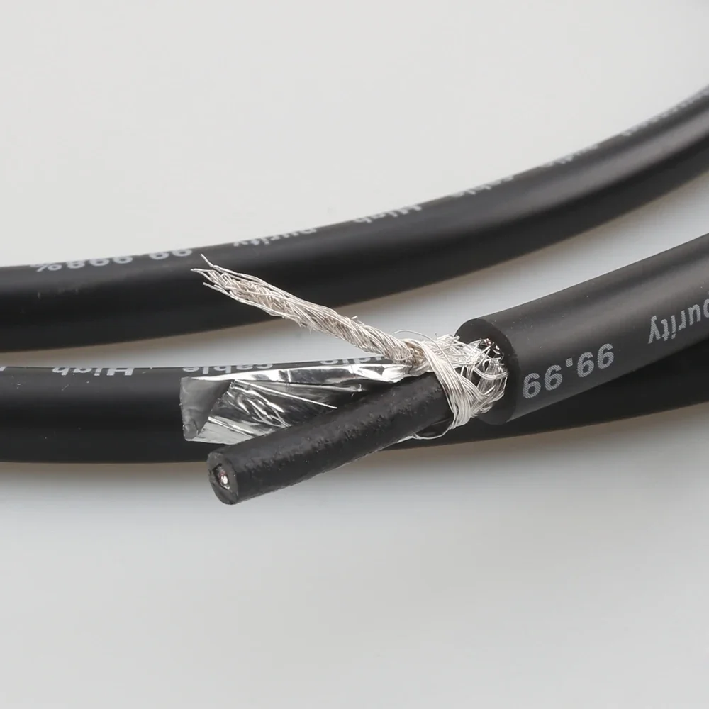 Audiocrast IC25 Audiophile الفضة النقية HiFi خط الصوت 2 النوى إشارة كابل السائبة لتقوم بها بنفسك RCA/XLR كابلات التوازن كابل الفضة النقية