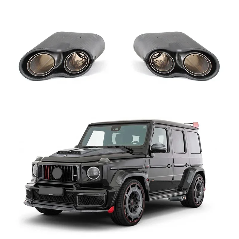 Upgrade Dry carbon G-class W464 B900 Rocket Style Exhaust tips